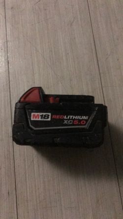 Milwaukee battery 5.0 AH