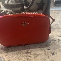 Orange Coach Crossbody