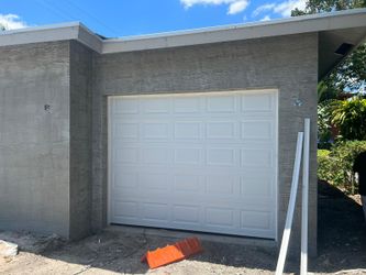 WHITE Single Car Garage Door, Install Included - New! By Local GC, Top Rated