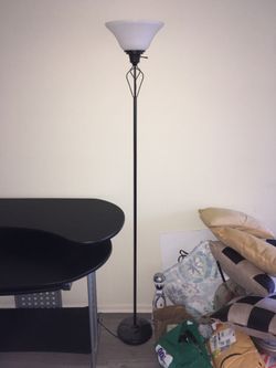 Black floor lamp