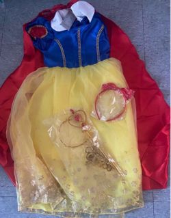 Disney Snow White Princess Costume Dress with Accessories