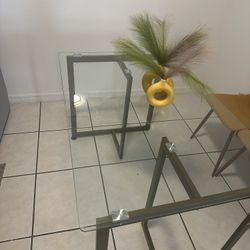 Glass Top Dining Table 