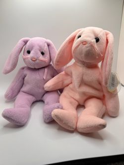 HOPPITY Style 4117 & FLOPPITY Style 4118 Beanie Baby Bundle RARE/VINTAGE