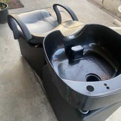 Back Wash Shampoo Barber  Chairs Boll Sink Unit  Station 