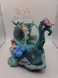 Disney Tinker Bell Musical Light-Up Snow Globe #95653 You Can Fly - Working -