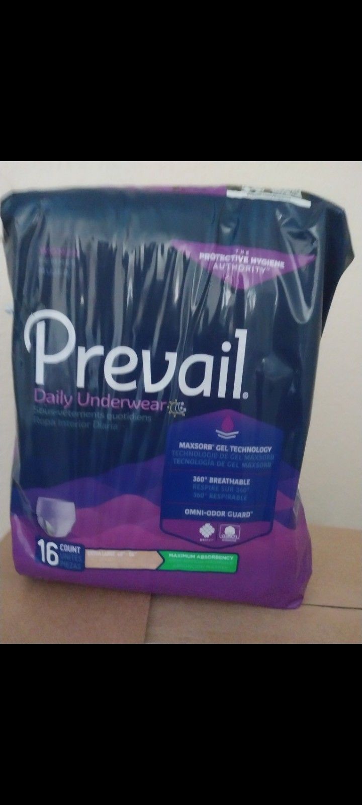 Adult Pampers 16 Count Package