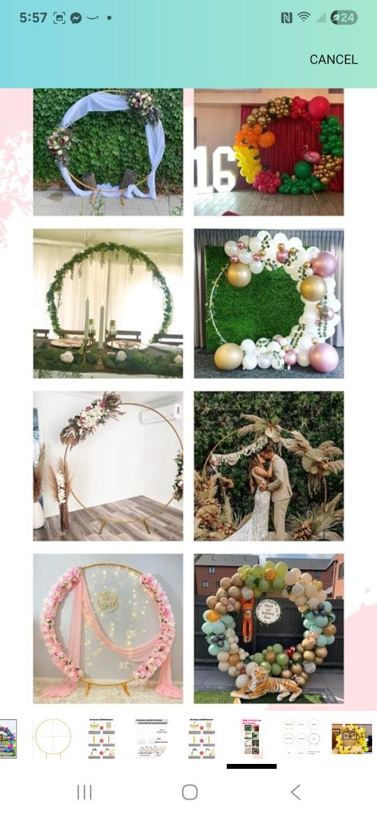 GoldvRound Metal Arch