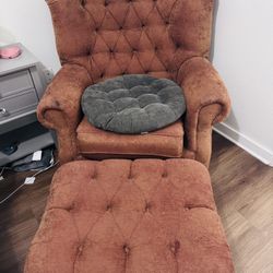 Lounger Sofa with Ottoman for Sale