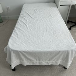 Twin Bed Frame with Mattress 
