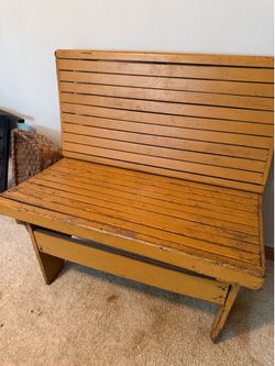 Vintage Bench | Mustard Color