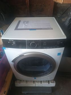 24 in. 4.0 cu. ft. Compact Stackable Electric Ventless Dryer in White with Instant Refresh, ENERGY STAR
