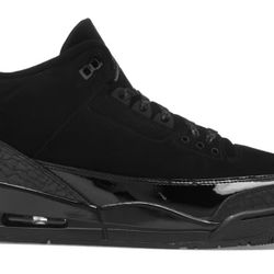 Nike Air Jordan 3 Black Cat Size 11.5 Men