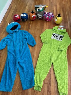 Cookie Monster & Oscar the Grouch Costume