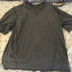 Grey gym shark T-shirt