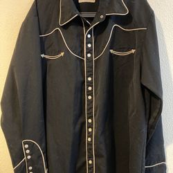 Vintage Scully Western Shirt Large 