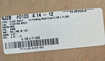 Mentle or floating shelf