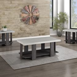 Boris Coffee Table w/2 End Tables 