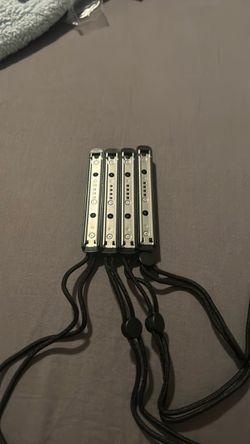 4x Small Metal Devices with Lanyards