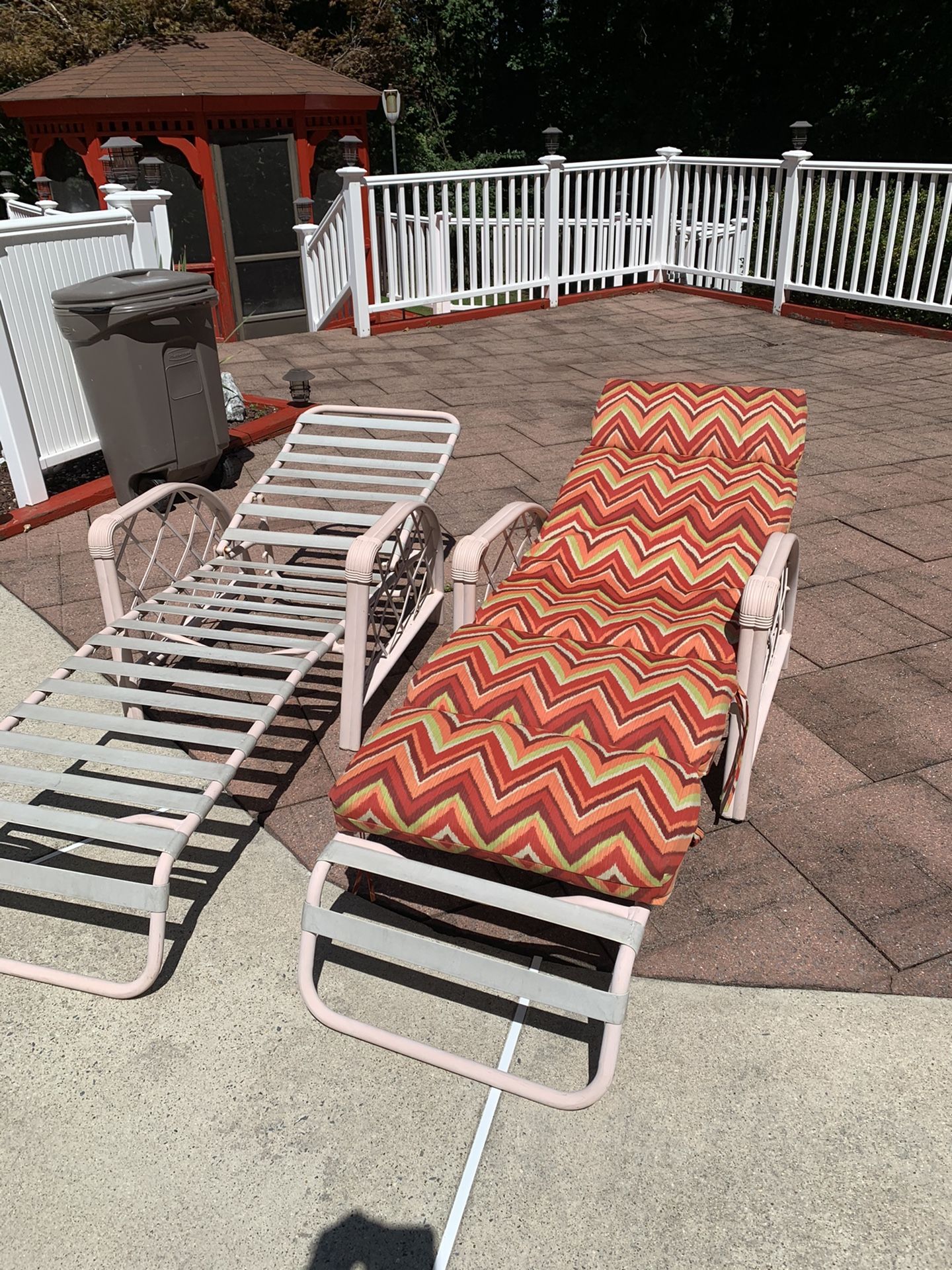 Pool side lounge chairs