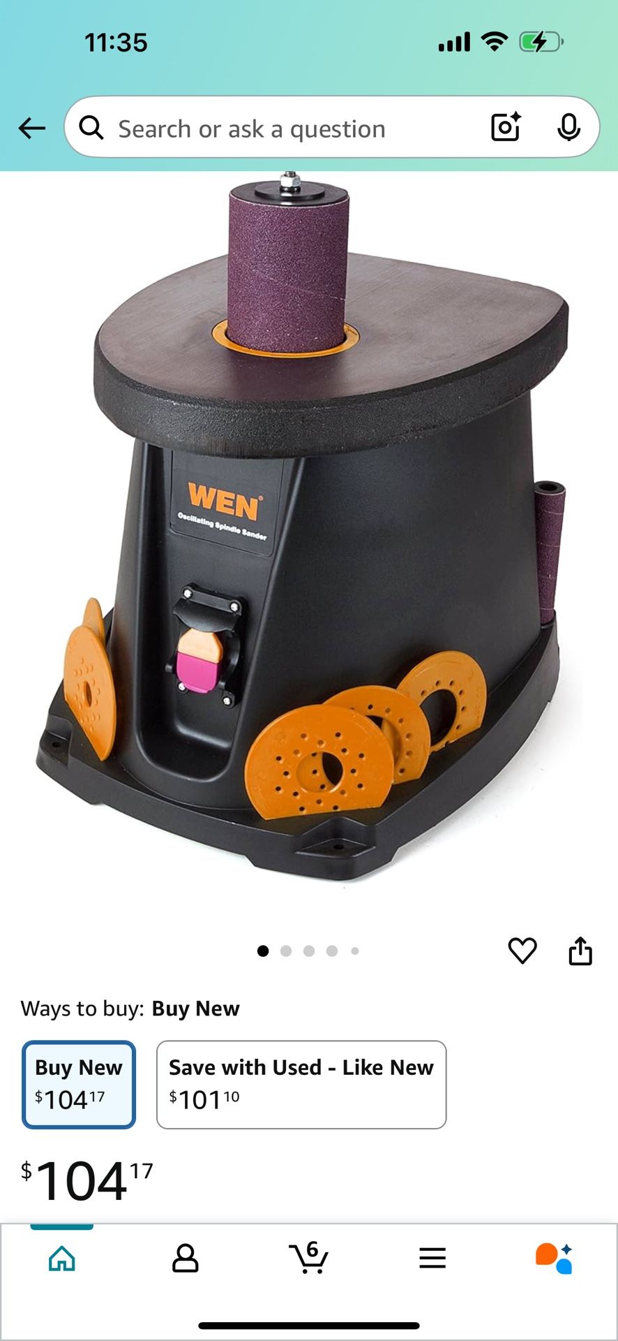 $80 Wen Oscillating Spindle Sander