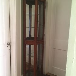 Corner Mahogany Curio