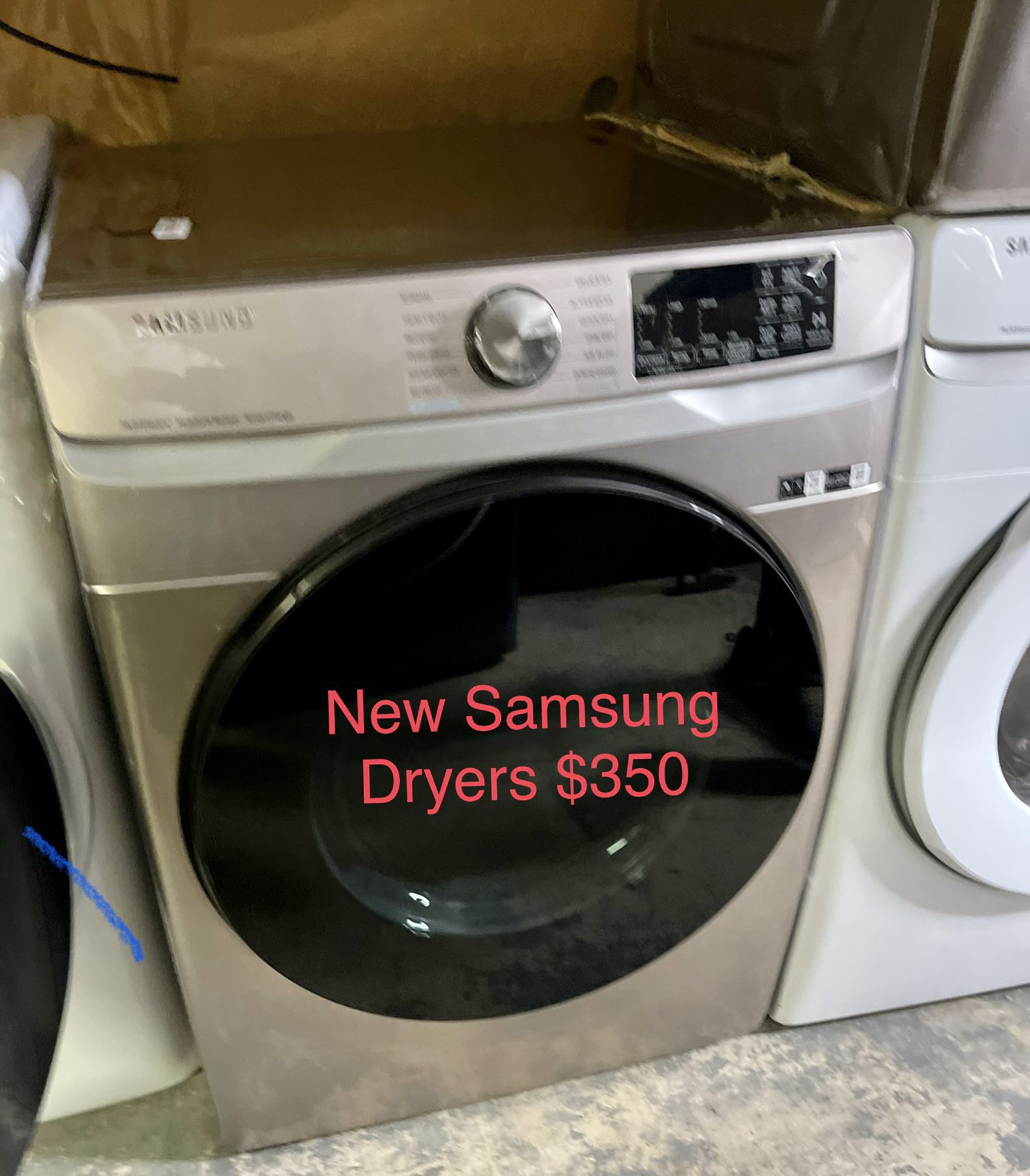 New Open Box Scratch And Dent Samsung Dryer 27” With Wifi 2022 Model