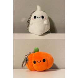 Squishable 3” Micro Spooky Ghost & Pumpkin Clip Bundle