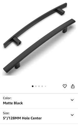10 Pack Matte Black Cabinet Pulls 5 Inch(128mm) Hole Center Cabinet Hardware Matte Black New