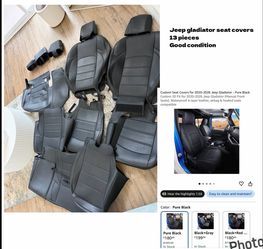 Jeep gladiator cover seats