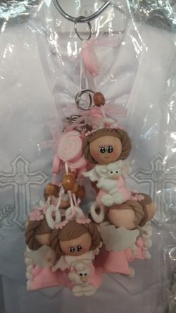 Dozen Pink key chain party favors NEW