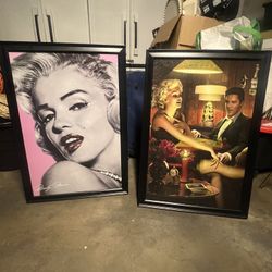 Marylin Monroe and Elvis Presley Large Poster frames