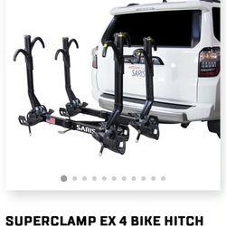 New Saris Freedom Superclamp 4 Bike platform hitch tilting rack