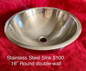Stainless Steel Double Wall Vessel Sink