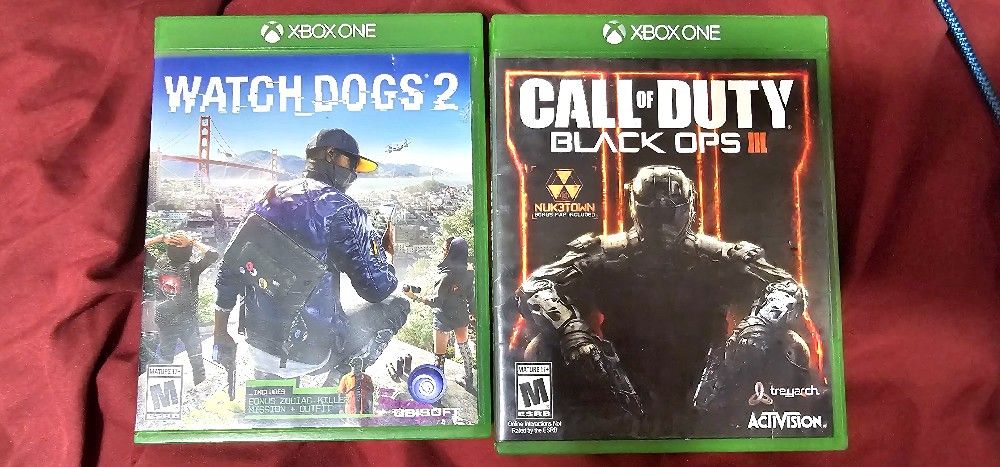 Watch Dogs 2 And Black Ops 3 Xbox One