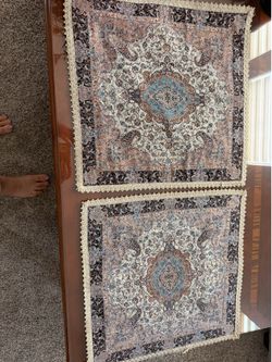 Elegant Tapestry Table Toppers – Set of 2