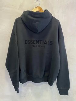 š„ FOG Essentials Relaxed Hoodie Stretch Limo Black ā Size Small | Brand New | 100% Authentic