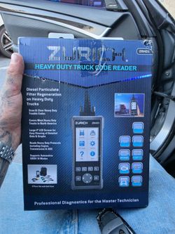 Zurich ZRHD1 Heavy Duty Truck Code Reader featuring a DPF regeneration function.