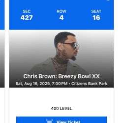 Chris Brown Concert Tickets