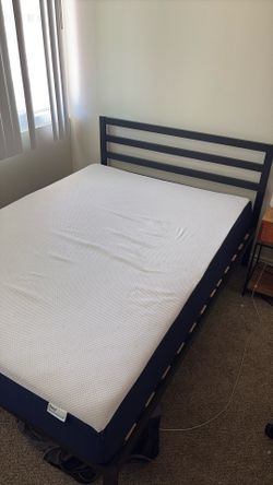 Full bed- mattress and bed frame