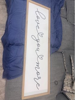Wall Decor – Rustic Farmhouse Sign love you more