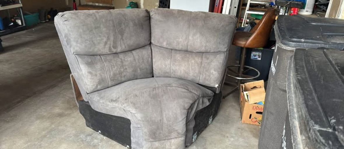 Gray Sectional Corner Piece