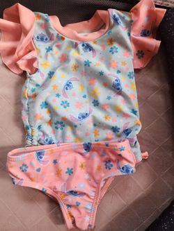 Girls Stitch Two-Piece Swimsuit Set Size 12m