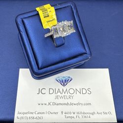 Ring Engagement Lab Diamonds 4,4 Karat 