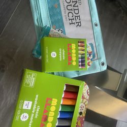 Crayons And Markets Pencil Bag 