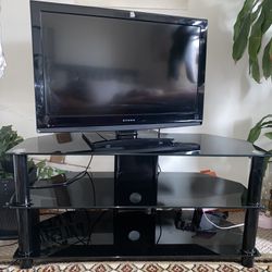 Black Coffee Table TV Stand Console