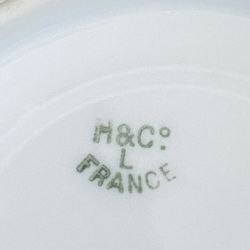 Vintage H&C France Porcelain – White Scalloped Edge