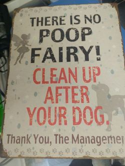 Metal sign