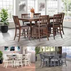 NEW COUNTER HEIGHT  DINING ROOM TABLE AND CHAIRS AND FREE DELIVERY 