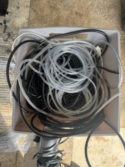 Aquarium Airline Tubing Lot - Big Box of Clear & Black Tubing