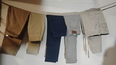 Five Like New Pairs of Men's Designer Pants 36X32